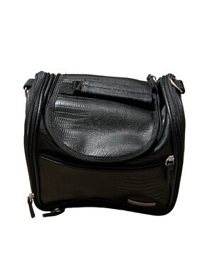 New Everything Bag Travel Toiletry Bag Lizard Embossed vegan leather